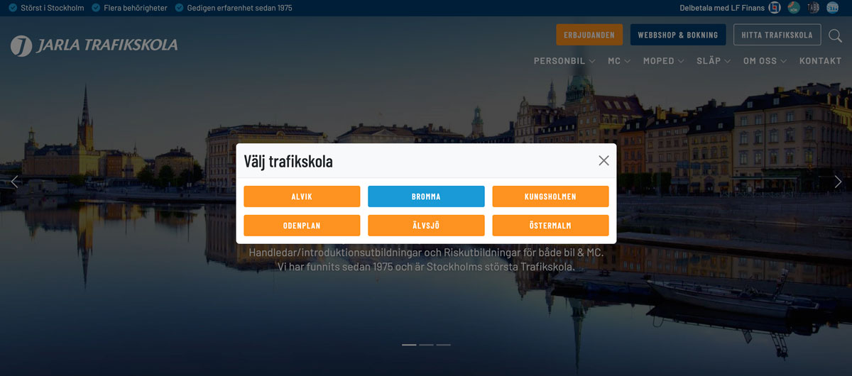 Steg 1 – Välj din Jarla-skola