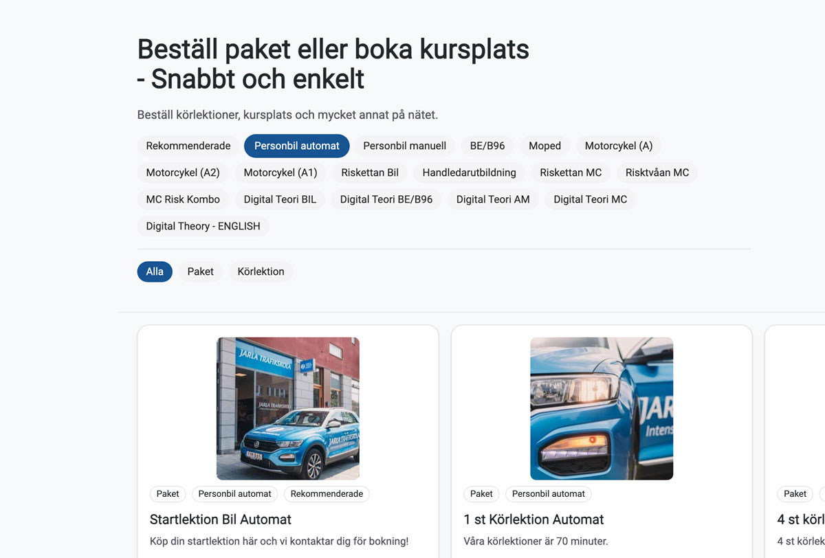 Steg 2 – Välj behörighet